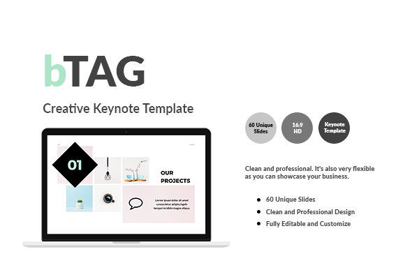 BTAG - Creative Keynote Template for Modern Presentations