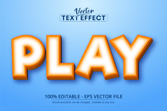 Cartoon Style Editable Text Effect for Designers