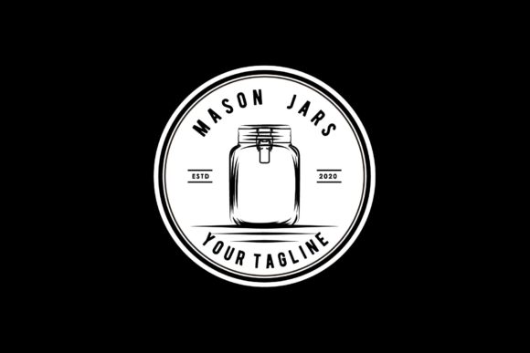 Empty Mason Jar Vintage Logo Design: A Versatile Asset for Authentic Branding