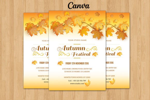 Fall Autumn Party Flyer: A Versatile Design for Seasonal Events