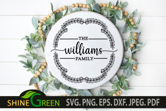 Family Monogram Frame - Home, Farmhouse