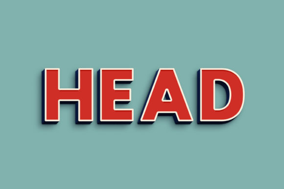 Mastering the Head - 3D Text Style Effect PSD for Professional Graphics
