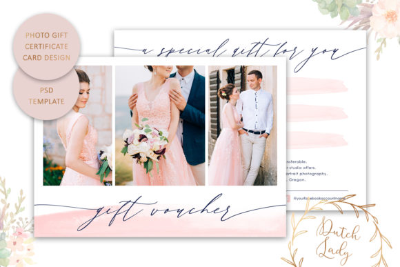 PSD Photo Gift Card Template 58: A Professional Design Tool for Customized Cards