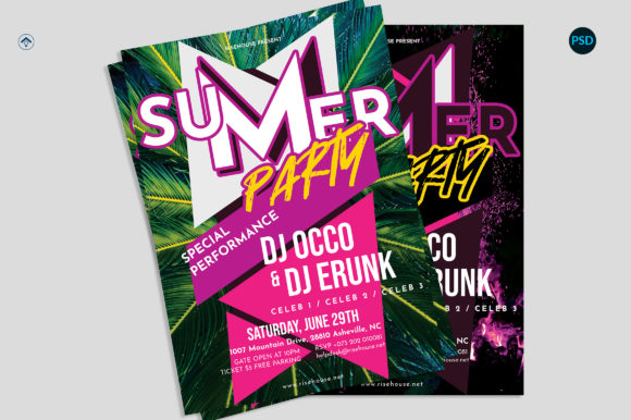 Summer Party Flyer V1: The Ultimate Minimalist Template for Modern Branding and Events